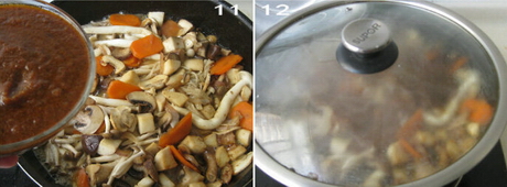 黑椒汁蘑菇什锦焖锅步骤12